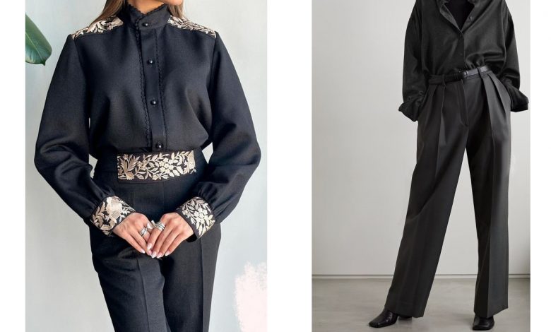 6-مدل-شومیز-مشکی-کاربردی-و-زیبا-+-ایده-استایل