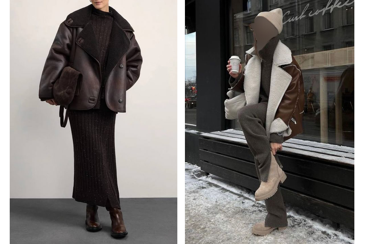 ایده-استایل-برای-کاپشن-چرم