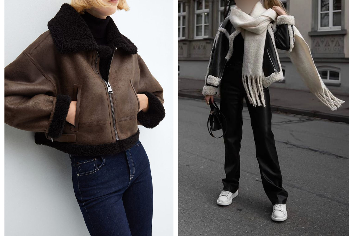 ایده-استایل-برای-کراپ-کت-چرم