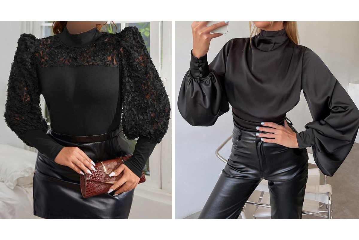 شومیز-مشکی-فانتزی؛-برای-خانم‌های-جسور