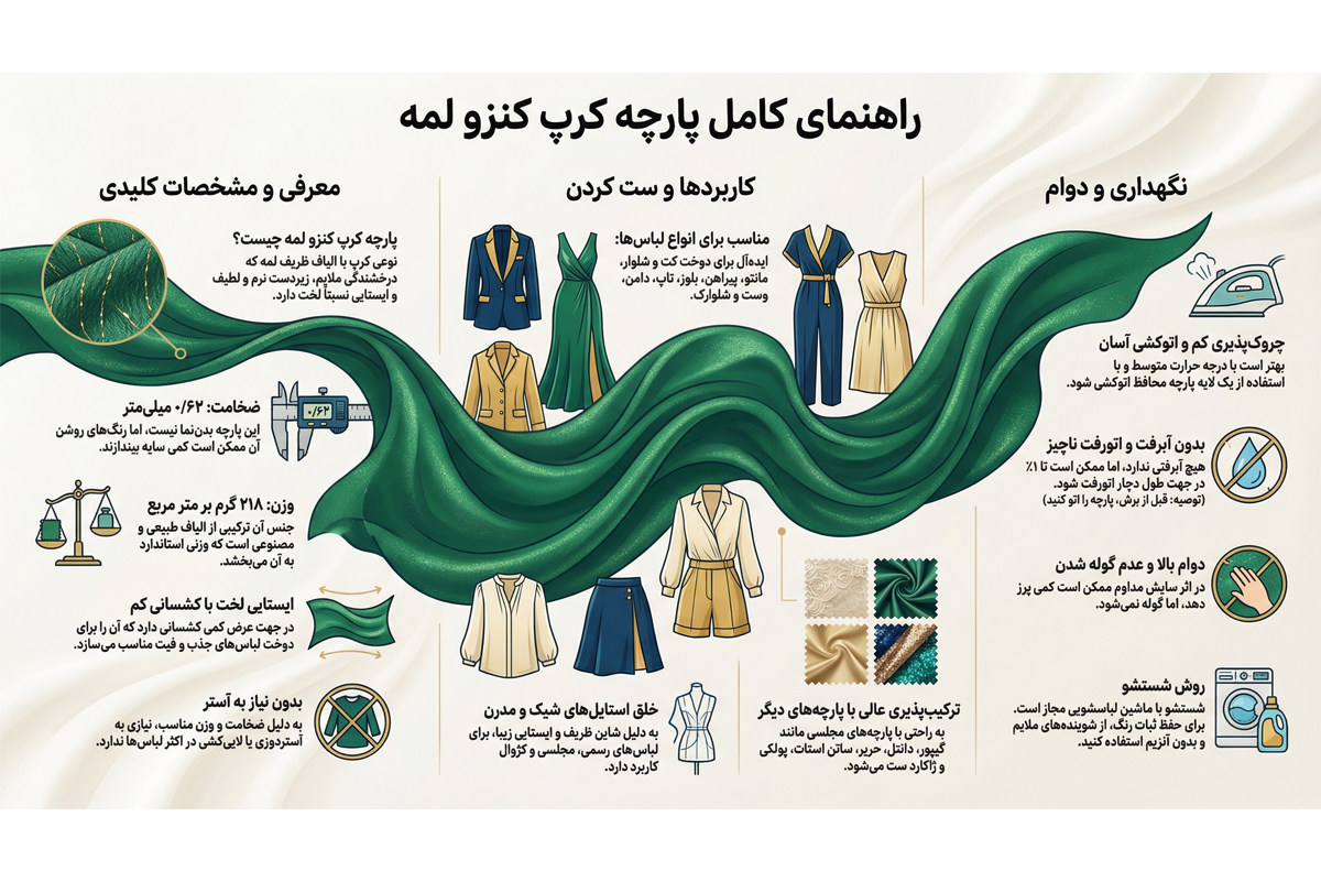 پارچه-کرپ-کنزو-لمه