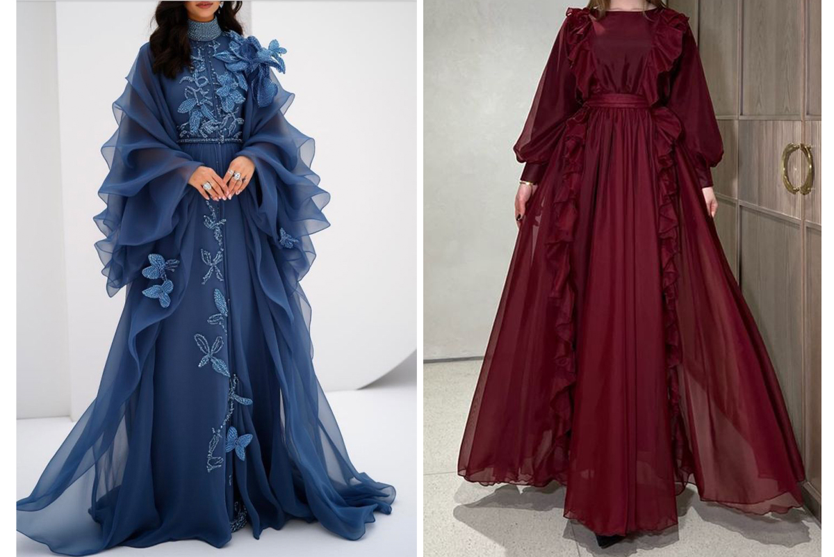 پیراهن-مهمانی-حریر-چندلایه؛-رقص-بی-صدای-استایل