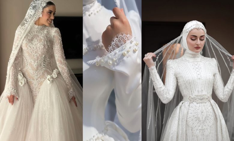 ایده-دوخت-لباس-عروس-پوشیده