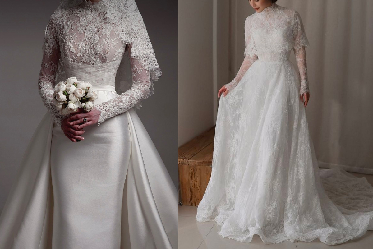 لباس دانتل سفید