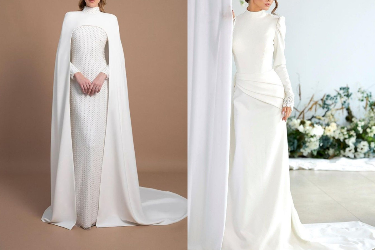 لباس-عروس-دو-تکه-خاص