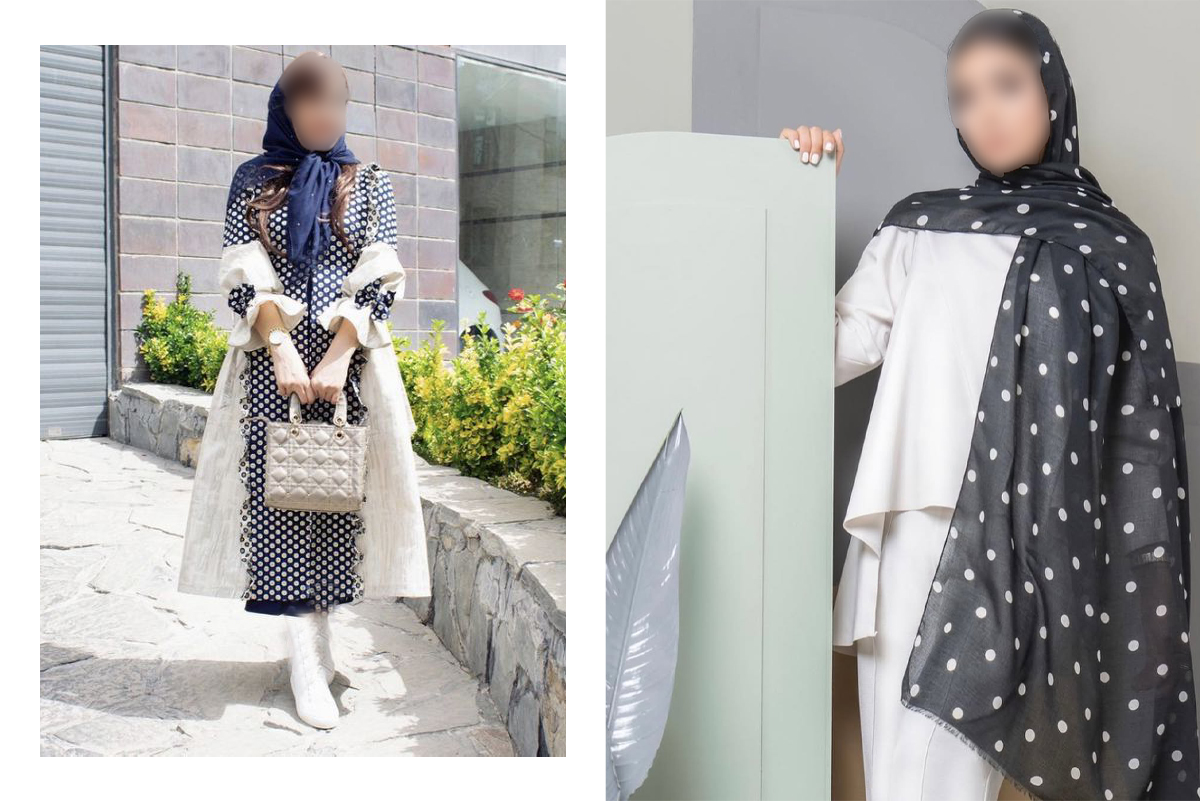 لباس-عید-1405-با-طرح-خال‌خالی؛-بازی-میان-سادگی-و-جذابیت