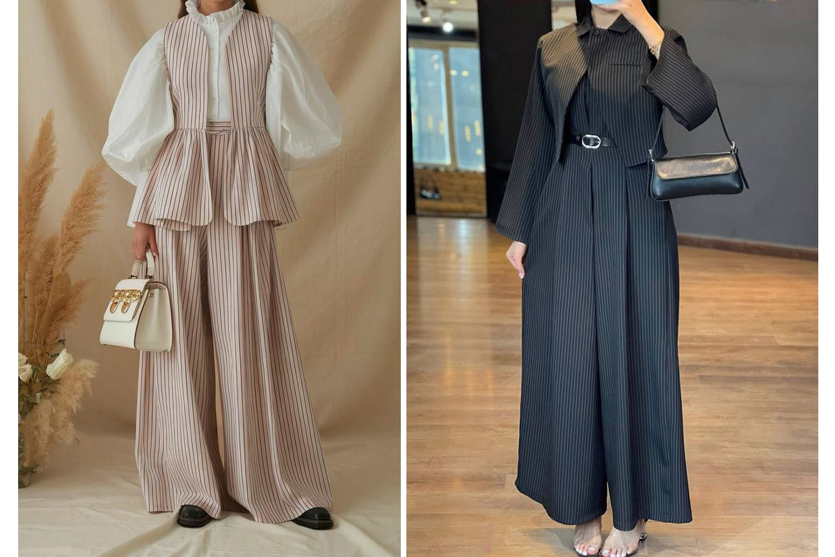 نحوه-ست-کردن-لباس-راه‌راه-در-عید-1405