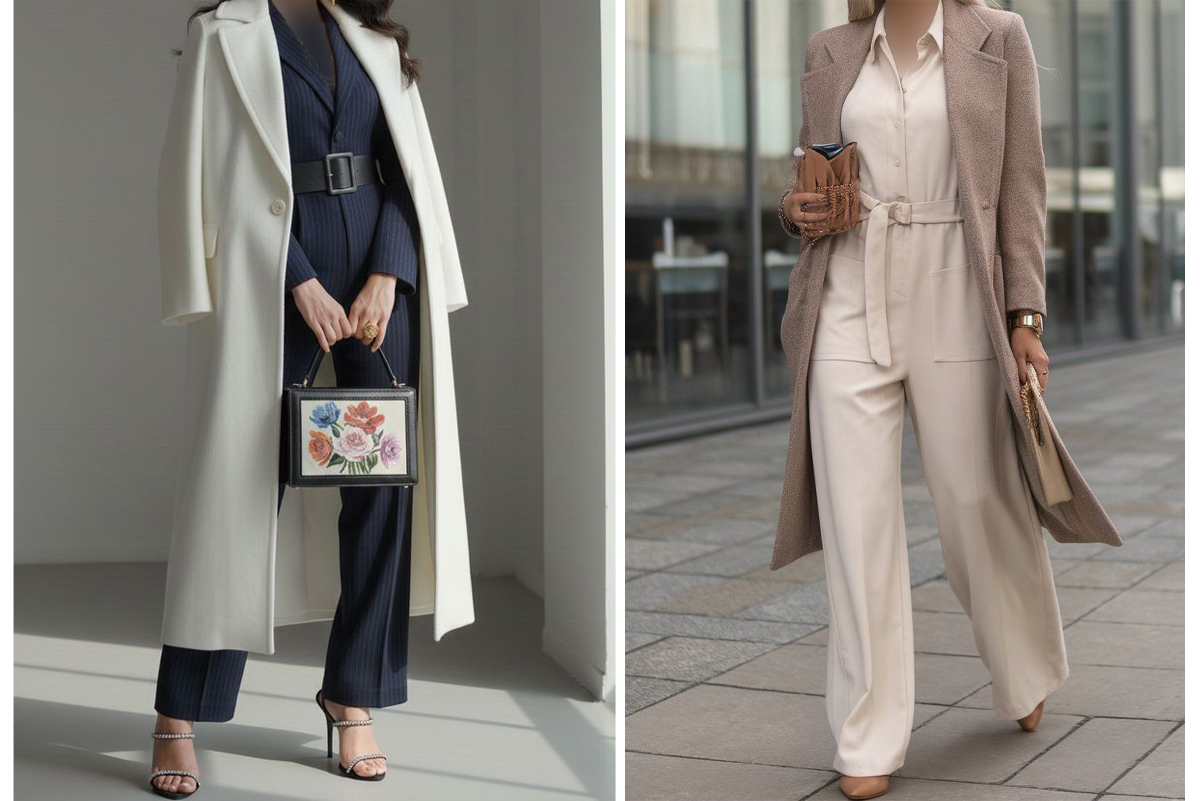 بلندای-وقار-در-ترکیب-کت‌های-بلند-و-سرهمی-زنانه