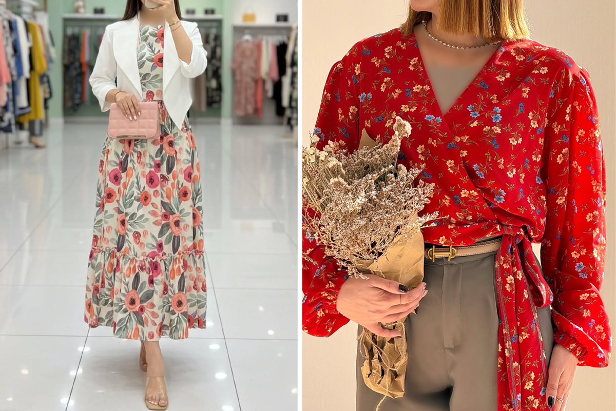 شیک‌ترین-ایده‌های-استایل-تابستانی-با-پارچه-نخی-طرحدار