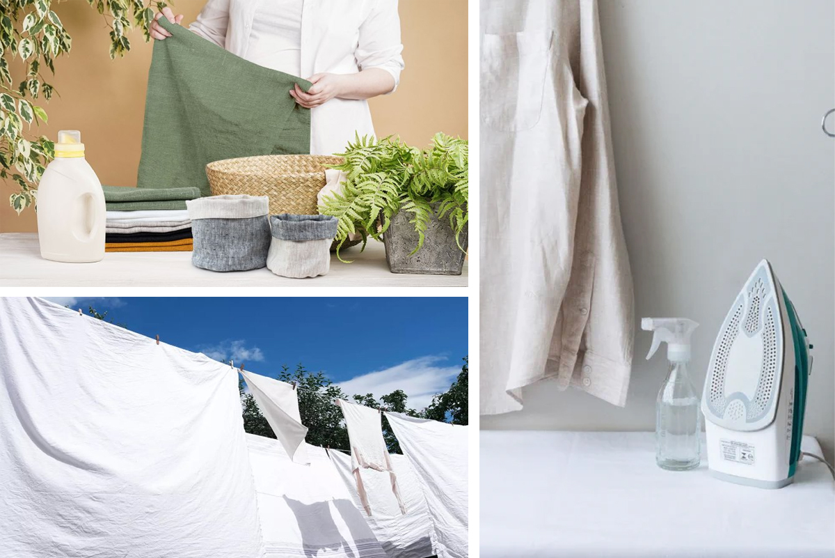 نکات-نگهداری-از-پارچه-لینن-شیشه-ای