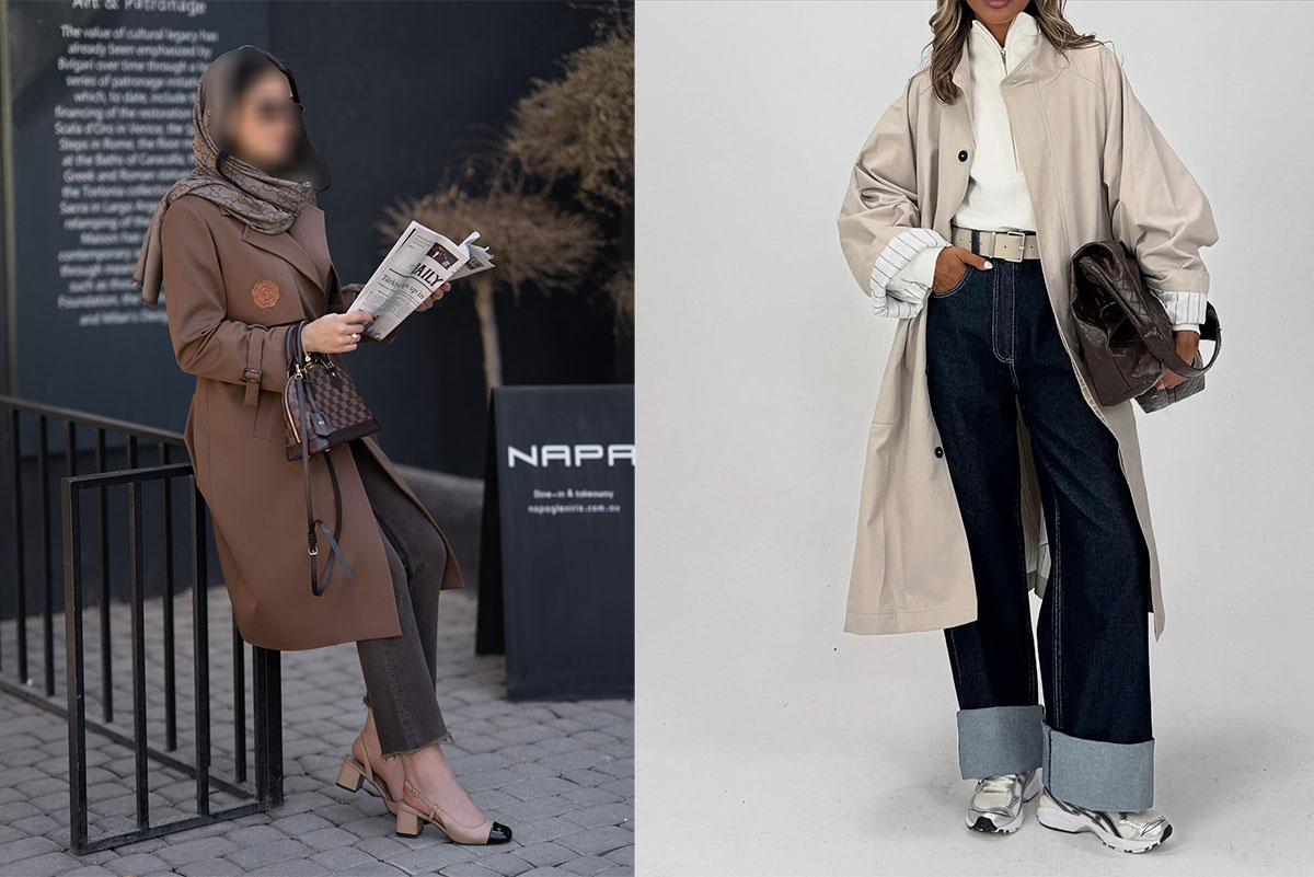 ترنچ-کت-و-بارانی-با-پارچه-گاباردین