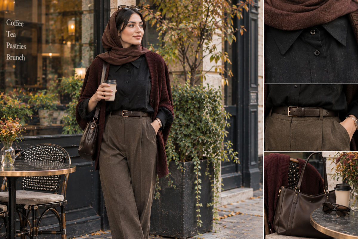 شومیز-مشکی-لینن؛-گزینه-ای-مناسب-برای-اوایل-پاییز