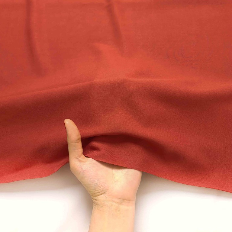 پارچه نخی ساده رنگ 16 آجری