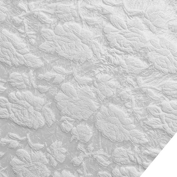 پارچه ژاکارد ارگانزا رامک رنگ سفید 