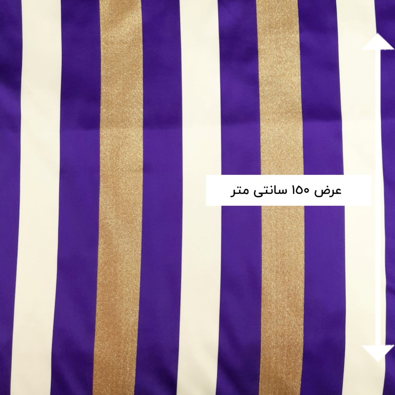 پارچه ژاکارد ابریشم راه راه رنگ 4 