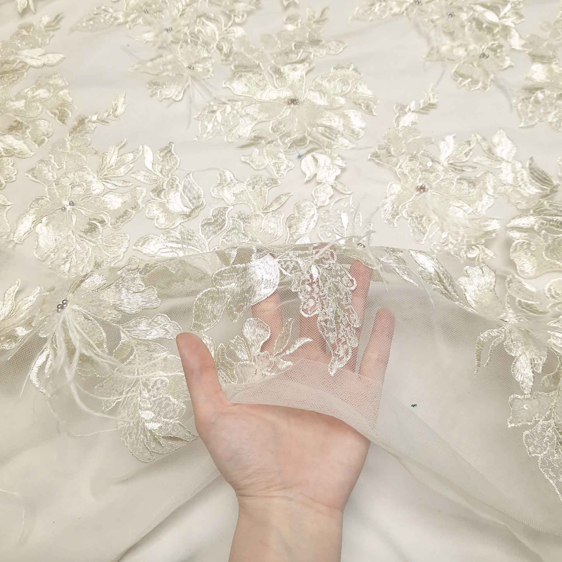 پارچه سوزن دوزی آلیس رنگ نباتی 