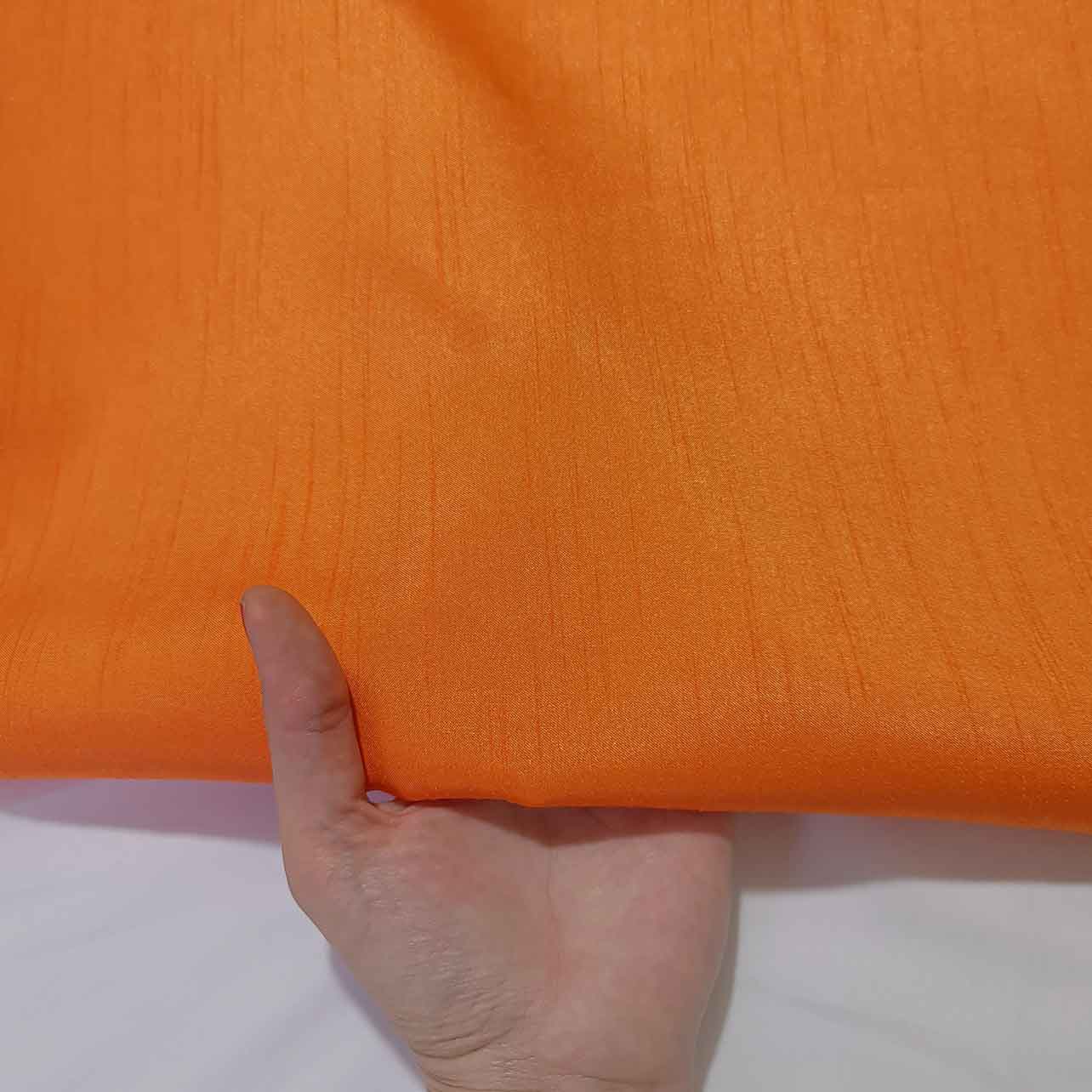 پارچه تافته پشت ساتن رنگ پرتقالی 