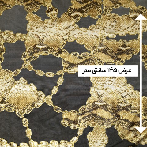پارچه دانتل کش سیلور پرینت رنگ 1 
