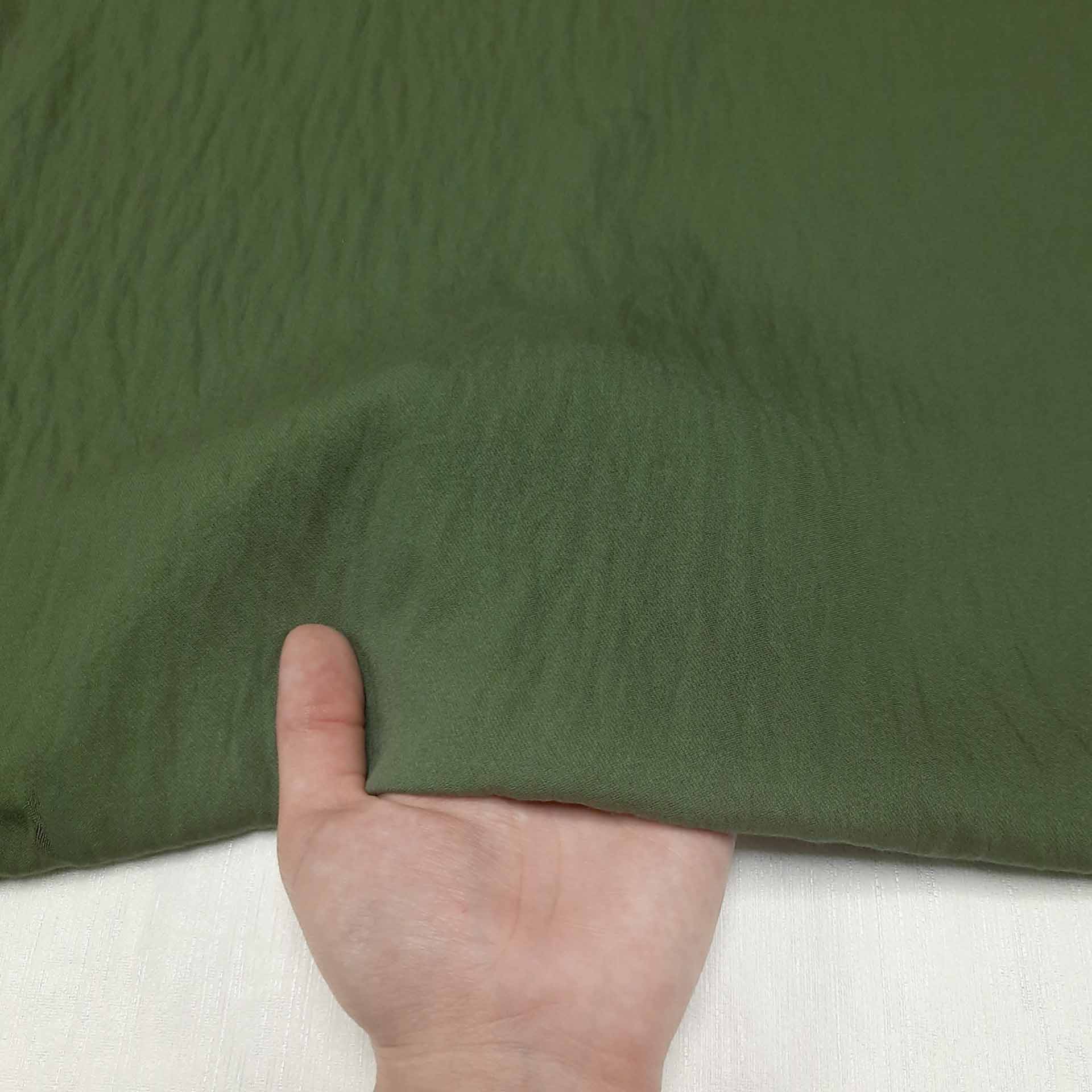 پارچه وال کریستال ساده رنگ سبز 