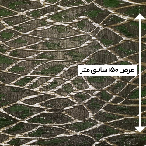 پارچه ژاکارد تافته ابلیش رنگ مشکی یشمی 