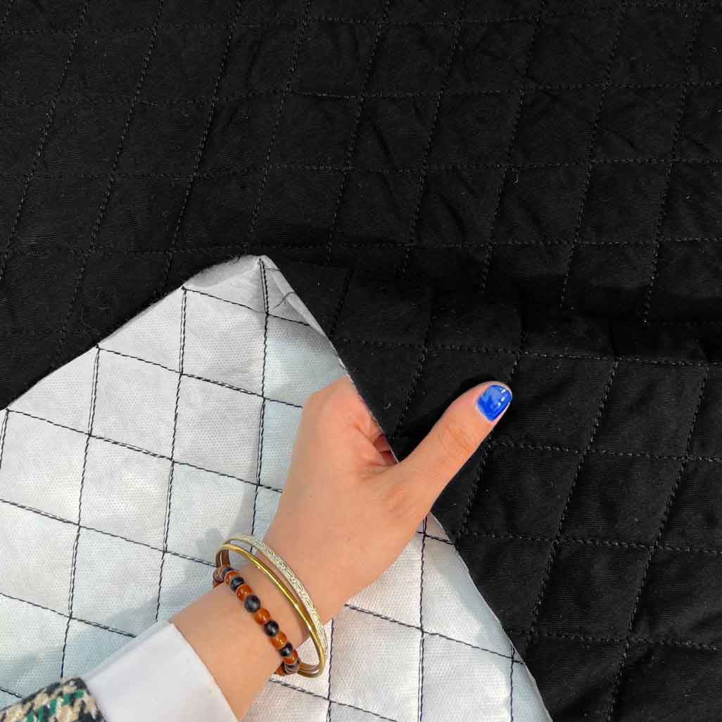 پارچه پافر میکرو رنگ مشکی 