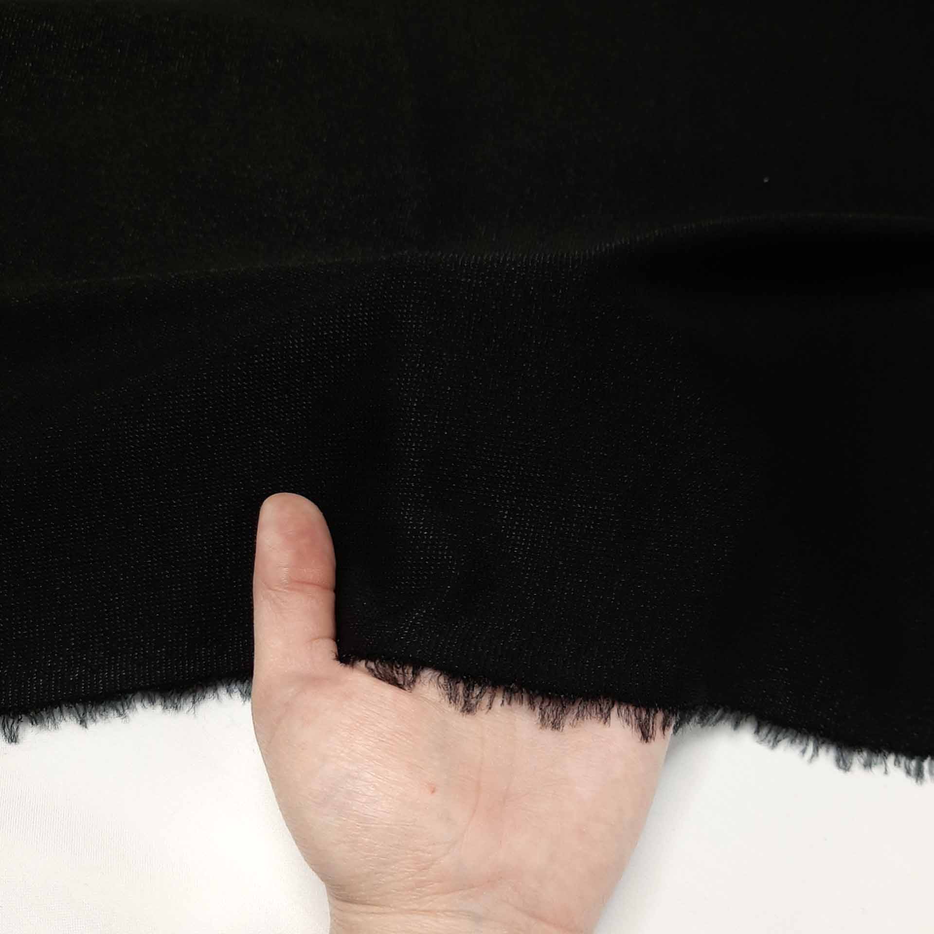 پارچه ریون لمه رنگ مشکی 