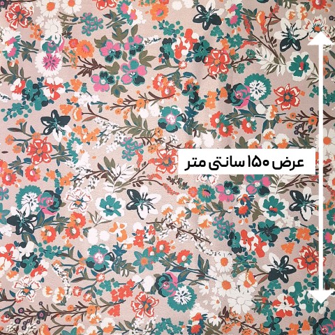 پارچه ساتن طرحدار رنگ 61