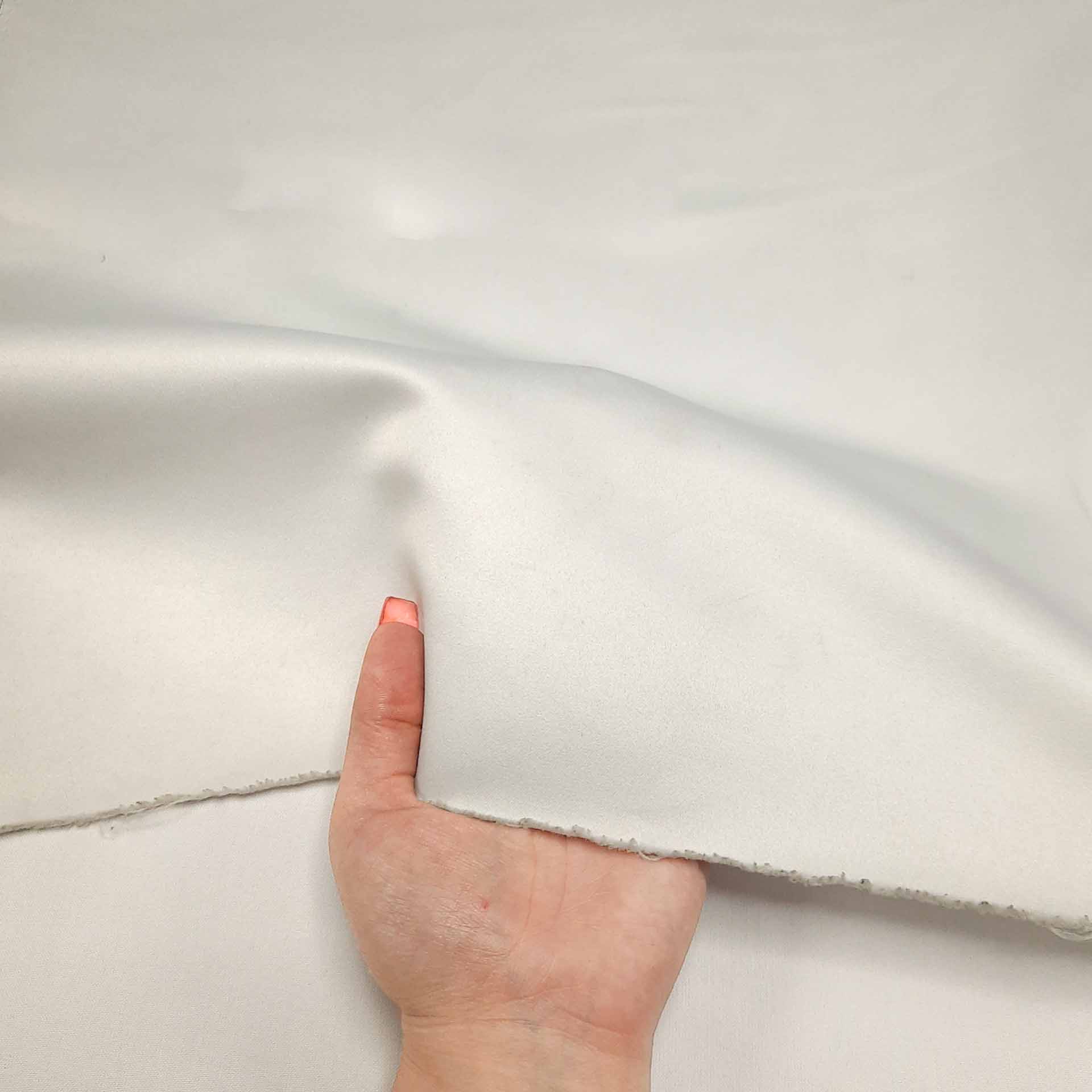 پارچه ساتن آمریکایی رنگ 21 سفید یخچالی 