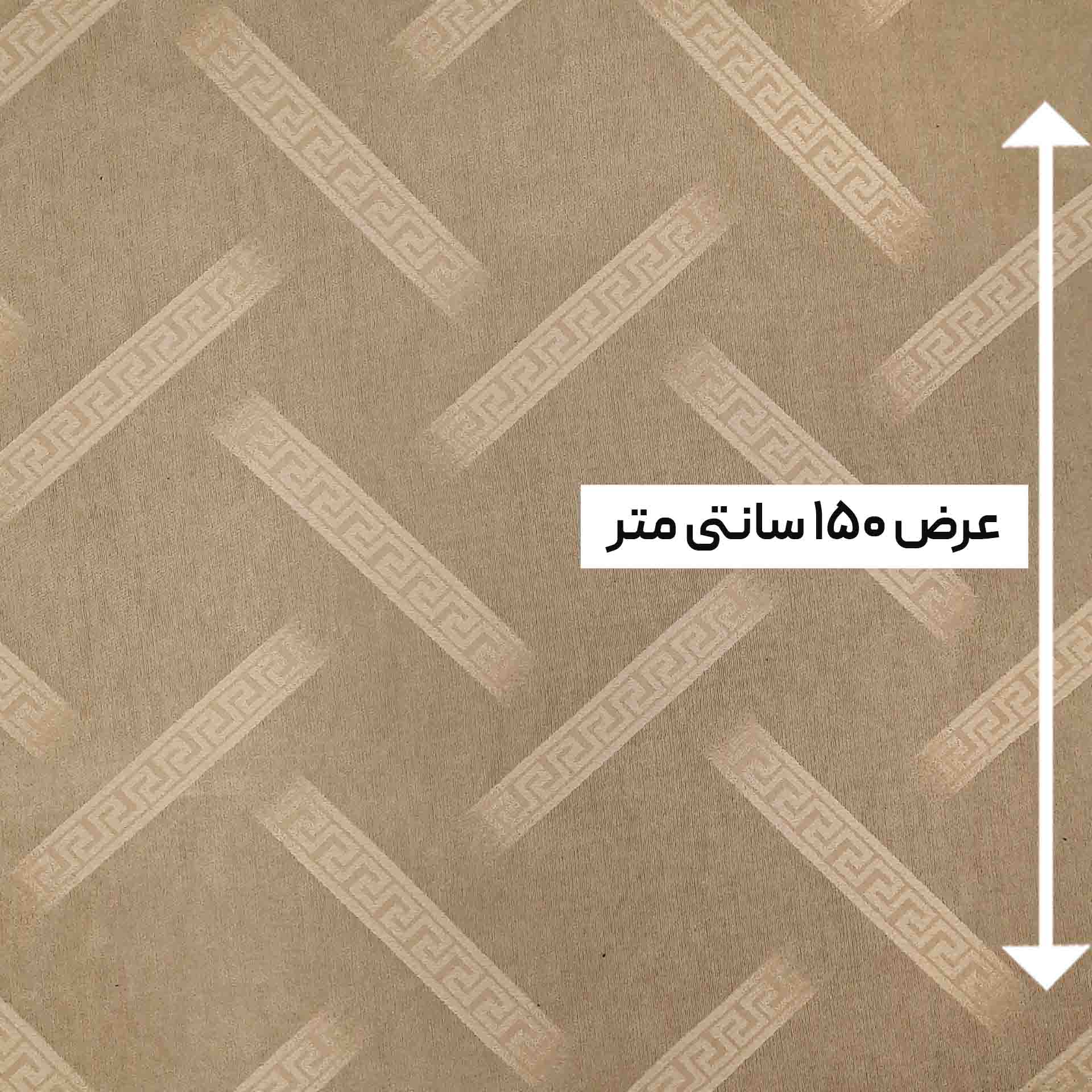 پارچه ژاکارد مخمل ترک چاد رنگ شتری 
