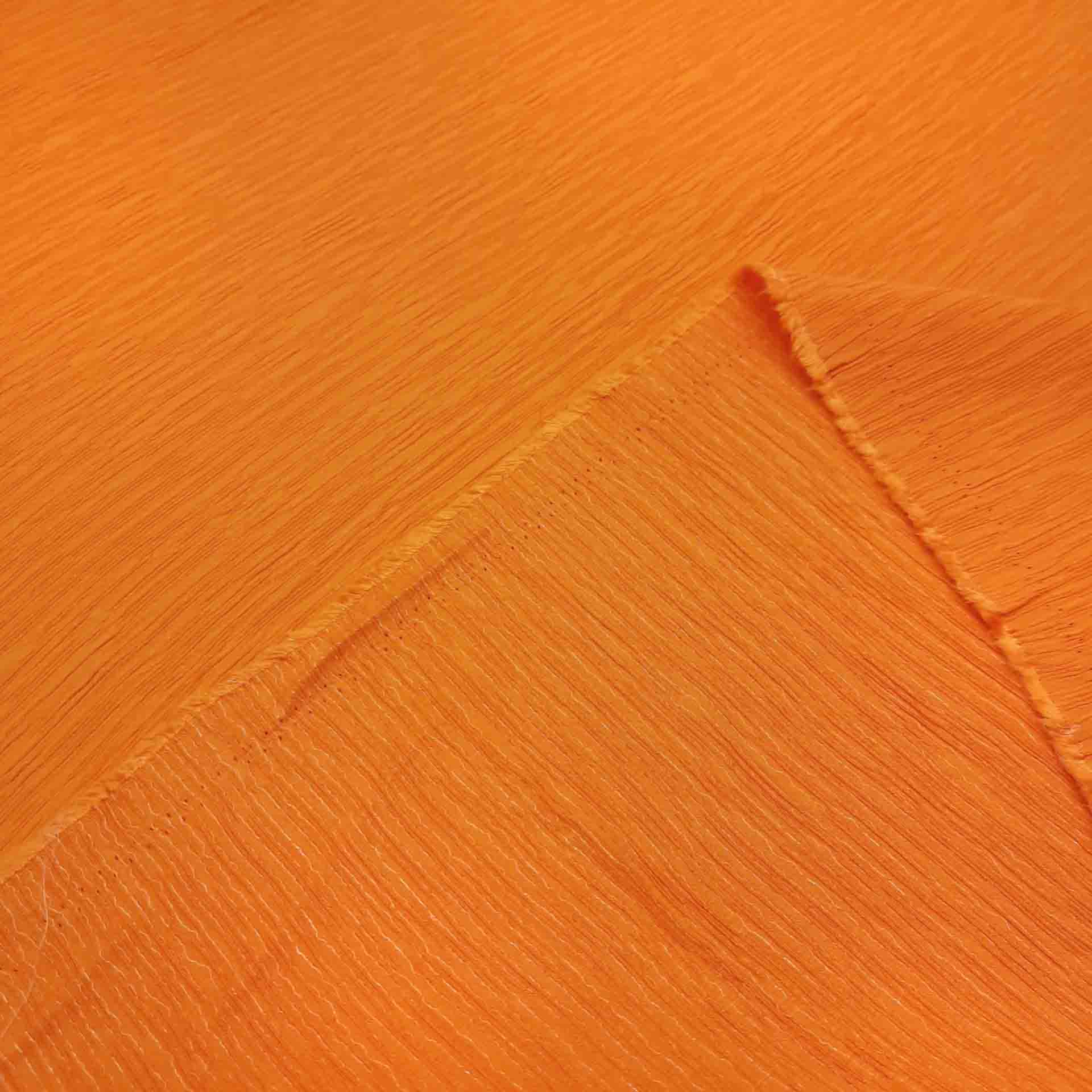پارچه کراش لمه رنگ پرتقالی 