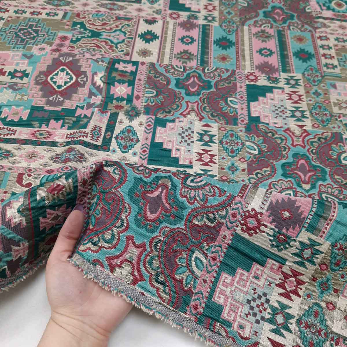 پارچه ژاکارد تافته ترک کیلا رنگ 4 