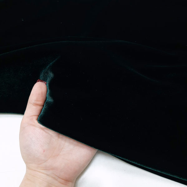 پارچه مخمل کره ای 420 رنگ یشمی 