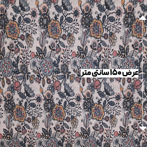 پارچه ژاکارد کوک دوزی پرینت رنگ 148