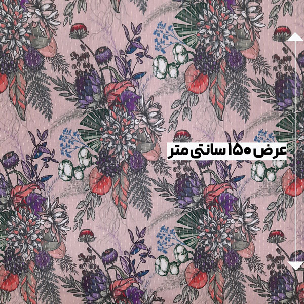 پارچه ژاکارد کوک دوزی پرینت رنگ 156