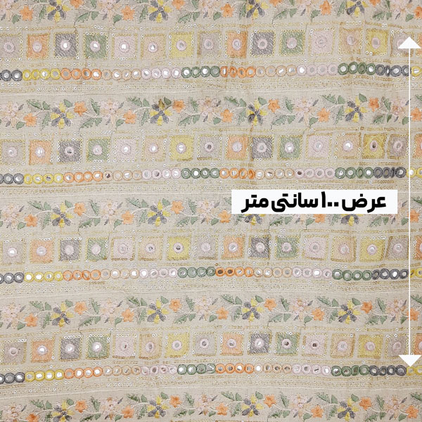 پارچه لینن سوزن دوزی هندی 160 رنگ 89-1 