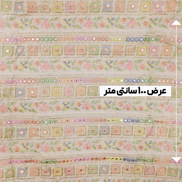 پارچه لینن سوزن دوزی هندی 160 رنگ 89-3 