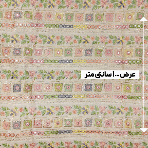 پارچه لینن سوزن دوزی هندی 160 رنگ 89-5 