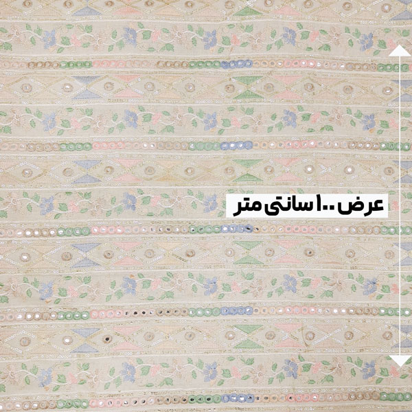 پارچه لینن سوزن دوزی هندی 169 رنگ 98-2 