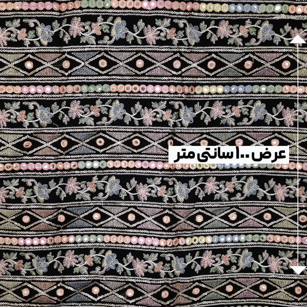 پارچه لینن سوزن دوزی هندی 169 رنگ 98-4 