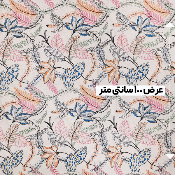 پارچه لینن سوزن دوزی هندی 172 رنگ 101 