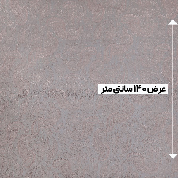 پارچه ژاکارد ویسکوز ترک برندا رنگ طوسی صورتی 