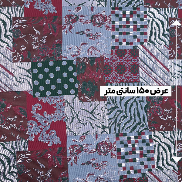 پارچه ژاکارد پفکی بنتلی رنگ 4 