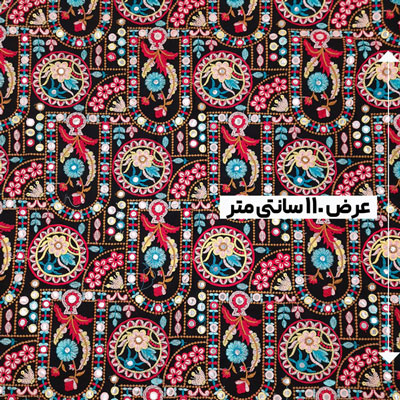 پارچه لینن سوزن دوزی هندی 189 رنگ 117 