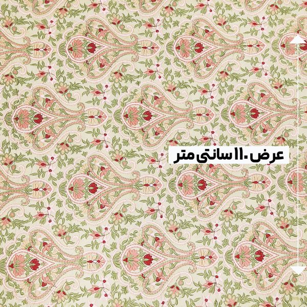 پارچه تافته سوزن دوزی دهلی رنگ 1 