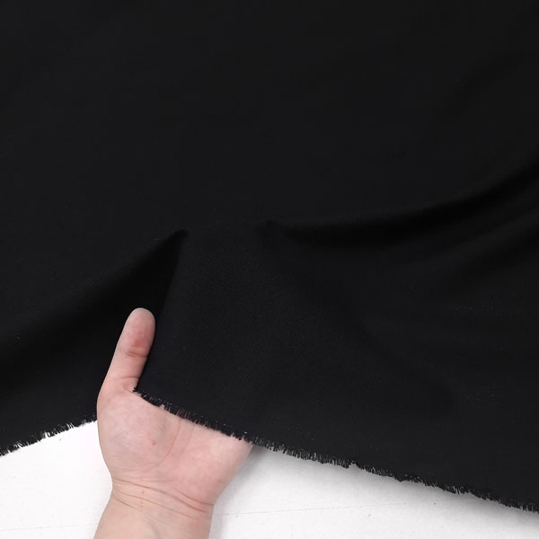 پارچه کتان کنفی ساده رنگ مشکی 