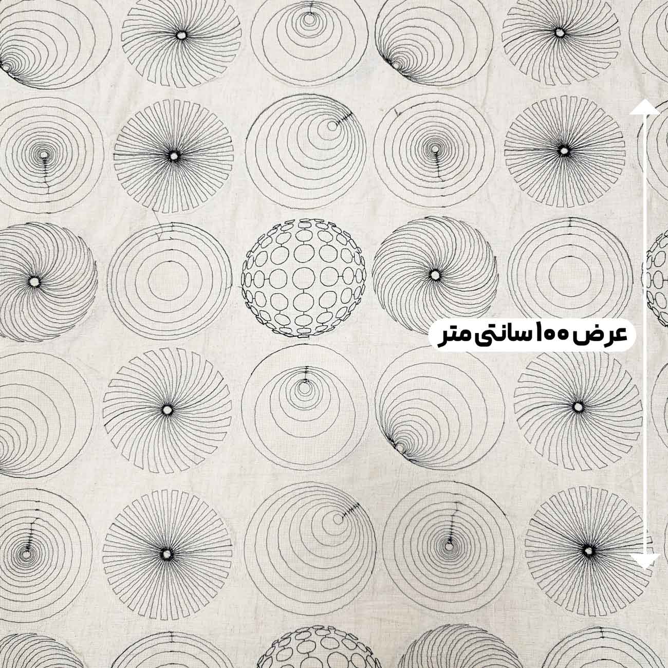 پارچه لینن سوزن دوزی هندی 209 رنگ نچرال 