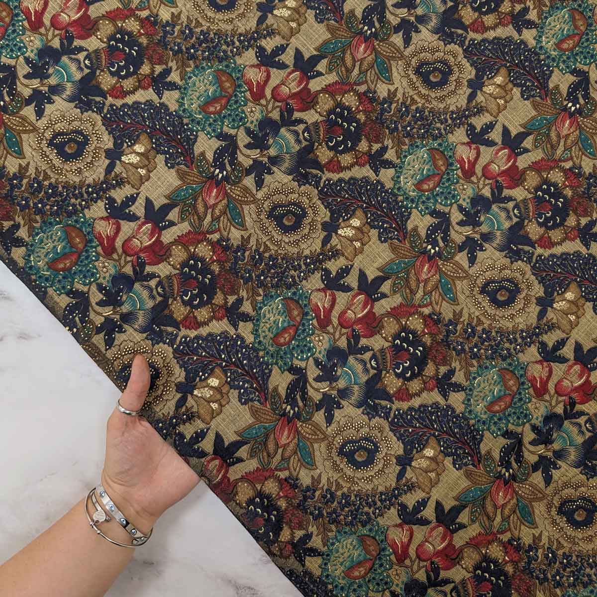 پارچه نخی باتیک دهلی 15 رنگ 15-1 