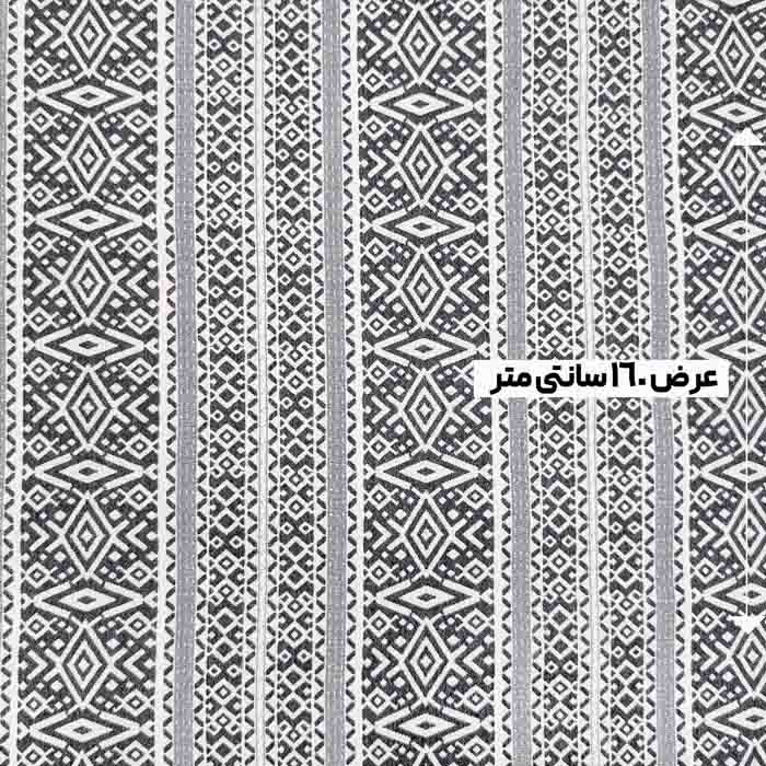 پارچه ژاکارد نپالی سفیا رنگ طوسی 
