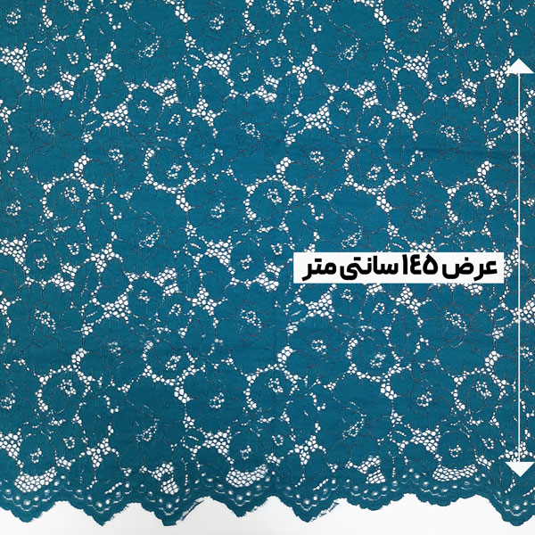 پارچه دانتل کتان قیطون رنگ کله غازی 