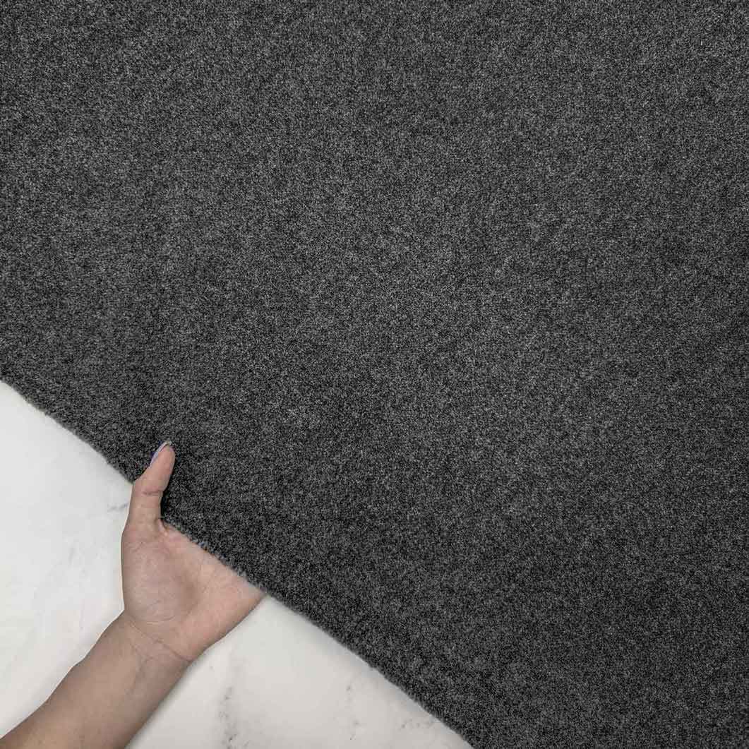 پارچه فوتر کوبیده ملانژ رنگ طوسی 